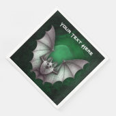 Flying Grey Bat Spooky Green Glowing Cave Trees (コーナー)