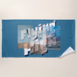 Flying high ビーチタオル
