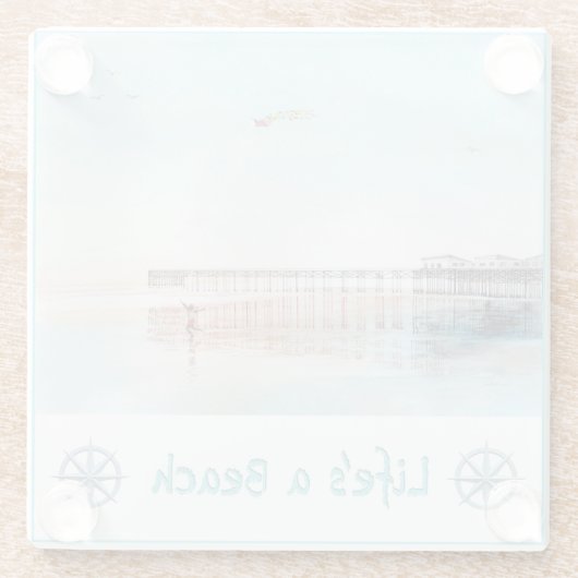 Flying High at Low Tide ガラスコースター (裏面)