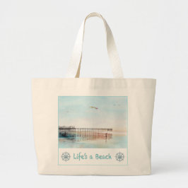 Flying High at Low Tide Tote Bag ラージトートバッグ