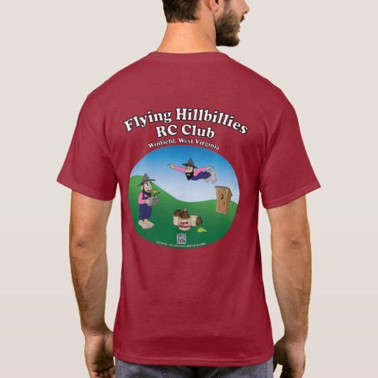 Flying Hillbillies Men's Short Sleeve T-Shirt  Tシャツ (裏面)