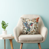 Flying Hummingbird William Morris Inspired クッション (椅子)