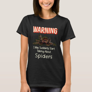 Flying Jumping Spider Warning Spooder Mom Spooder  Tシャツ