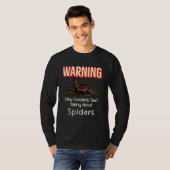 Flying Jumping Spider Warning Spooder Mom Spooder  Tシャツ (正面フル)