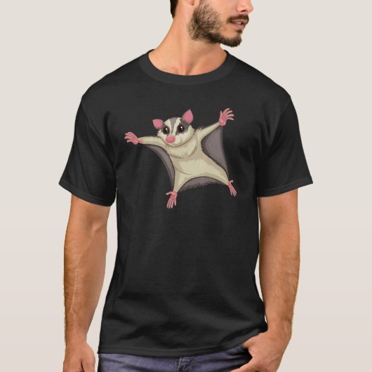 Flying Kite Squirrel   Squirrels Animal   Graphic Tシャツ (正面)