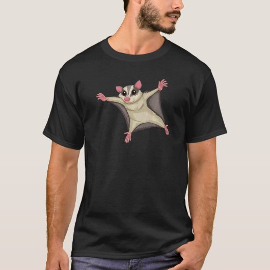 Flying Kite Squirrel  Squirrels Animal  Graphic Tシャツ (正面)