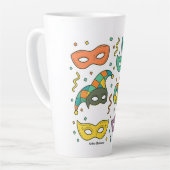 Flying Masks カフェラテマグ (左アングル)