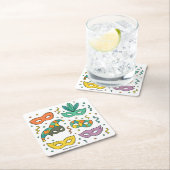 Flying Masks スクエアペーパーコースター (インサイチュ)