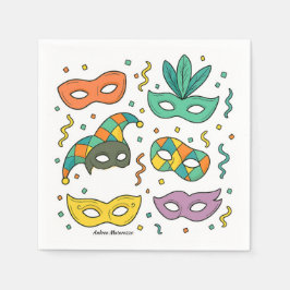 Flying Masks スタンダードカクテルナプキン