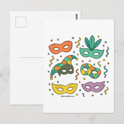 Flying Masks ポストカード (正面/裏面)