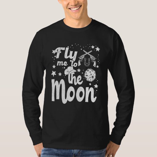 Flying Me To The Moons Outfits Country Music Vinta Tシャツ (正面)