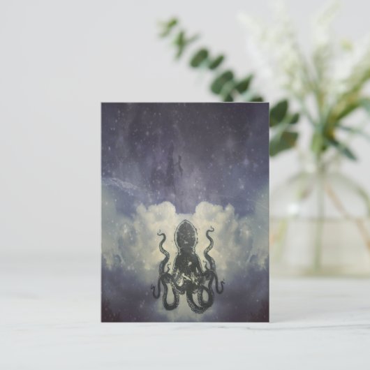 Flying Octopus Card ポストカード (スタンド正面)
