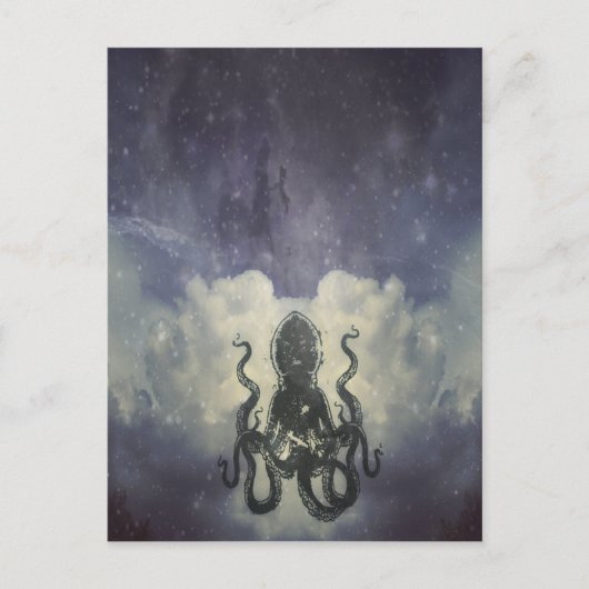 Flying Octopus Card ポストカード (正面)