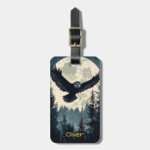 Flying Owl ラゲッジタグ (正面縦)