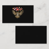 Flying Owl Love Bird Hearts 名刺 (正面/裏面)