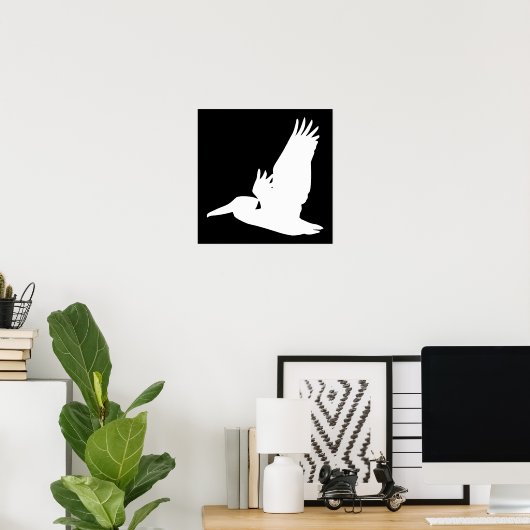 Flying Pelican ポスター (ホームオフィス)