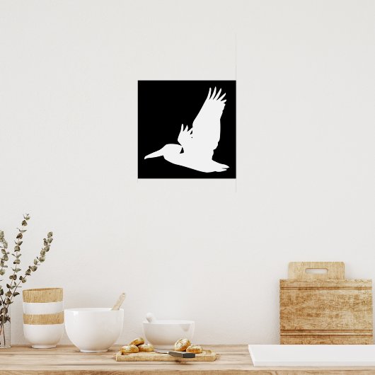 Flying Pelican ポスター (キッチン)