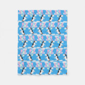 Flying Penguin  フリースブランケット (正面)