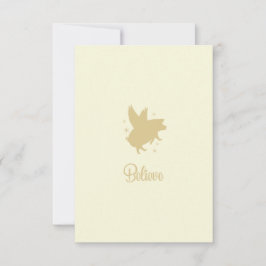 Flying Pig Believe Flat Note Card ノートカード