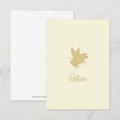 Flying Pig Believe Flat Note Card ノートカード (正面/裏面)