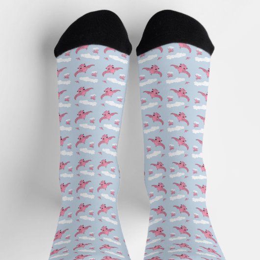 Flying Pig Socks ソックス (上部)