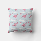 Flying Pig Throw Pillow クッション (裏面)