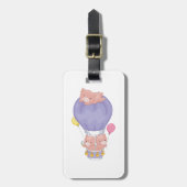 Flying Piggies in Hot Air Balloon ラゲッジタグ (正面縦)