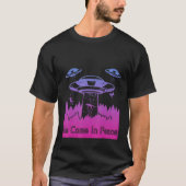 Flying Saucer UFO Astronauts are Aliens 7 Tシャツ (正面)