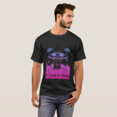Flying Saucer UFO Astronauts are Aliens 7 Tシャツ (正面フル)