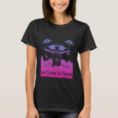 Flying Saucer UFO Astronauts are Aliens 7 Tシャツ (正面)