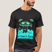 Flying Saucer UFO Astronauts are Aliens 9 Tシャツ (正面)