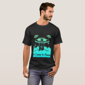 Flying Saucer UFO Astronauts are Aliens 9 Tシャツ (正面フル)