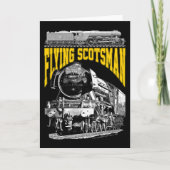Flying Scotsman 1923 LNER Train. Steam Locomotive. サンキューカード (正面)