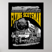 Flying Scotsman 1923 LNER Train. Steam Locomotive. ポスター (正面)