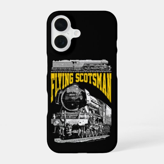 Flying Scotsman 1923 LNER Train. Steam Locomotive. iPhone 16ケース (裏面)