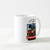 Flying Scotsman 4472 Steam Locomotive Retro Poster コーヒーマグカップ (正面右)