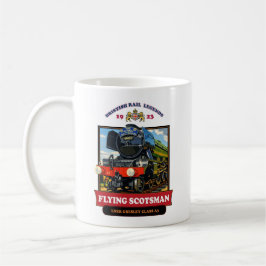 Flying Scotsman 4472 Steam Locomotive Retro Poster コーヒーマグカップ