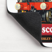 Flying Scotsman 4472 Steam Locomotive Retro Poster マウスパッド (コーナー)