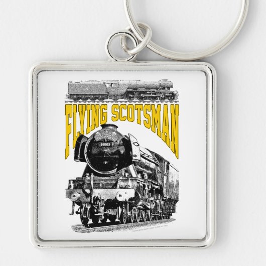 Flying Scotsman Steam Locomotive. 1923 LNER Train キーホルダー (正面)