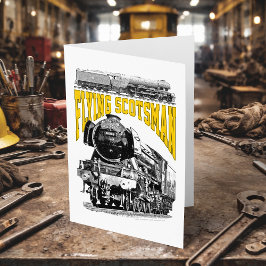 Flying Scotsman Steam Locomotive. 1923 LNER Train サンキューカード