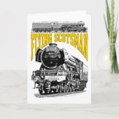 Flying Scotsman Steam Locomotive. 1923 LNER Train サンキューカード (正面)