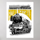 Flying Scotsman Steam Locomotive. 1923 LNER Train ポスター (正面)