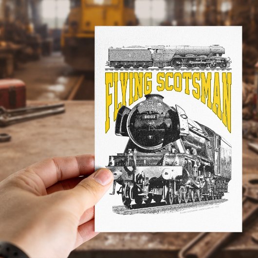 Flying Scotsman Steam Locomotive. 1923 LNER Train ポストカード