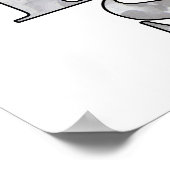 Flying Scotsman – Steam Locomotive Illustration ポスター (角)