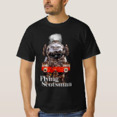Flying Scotsman – Steam Locomotive Illustration Tシャツ (正面)