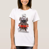 Flying Scotsman – Steam Locomotive Illustration Tシャツ (正面)