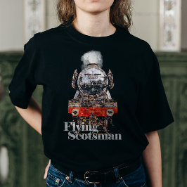Flying Scotsman – Steam Locomotive Illustration Tシャツ
