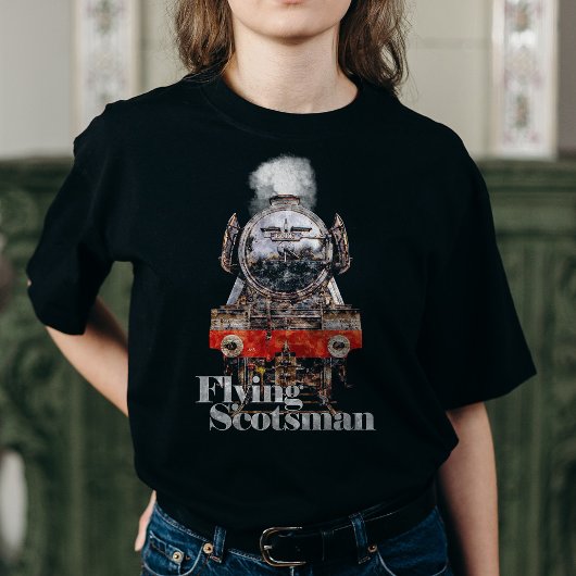 Flying Scotsman – Steam Locomotive Illustration Tシャツ