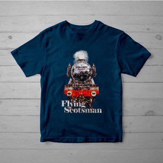 Flying Scotsman – Steam Locomotive Illustration Tシャツ