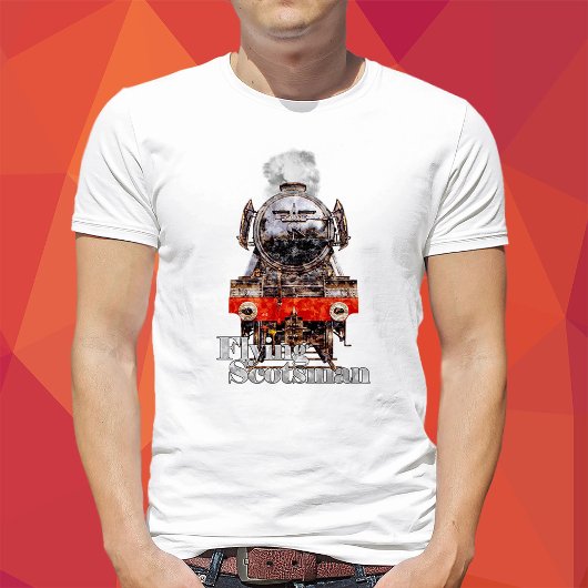 Flying Scotsman – Steam Locomotive Illustration Tシャツ